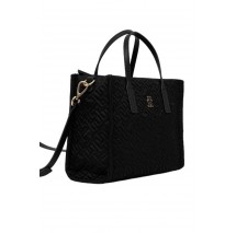 TOMMY HILFIGER CITY MINI TOTE MONO NYLON ΤΣΑΝΤΑ ΓΥΝΑΙΚΕΙΑ BLACK