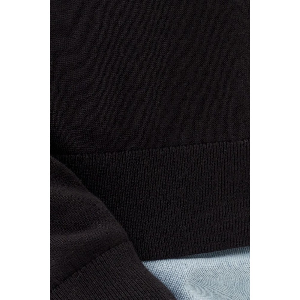 TOMMY JEANS ESSENTIAL CREW SWEATER EXT ΜΠΛΟΥΖΑ ΠΛΕΚΤΗ ΓΥΝΑΙΚΕΙΑ BLACK