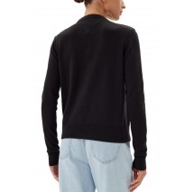 TOMMY JEANS ESSENTIAL CREW SWEATER EXT ΜΠΛΟΥΖΑ ΠΛΕΚΤΗ ΓΥΝΑΙΚΕΙΑ BLACK