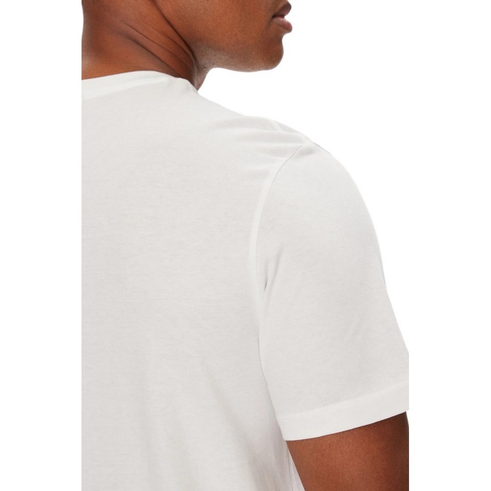 CALVIN KLEIN JEANS BADGE 30S JERSEY CLASSIC TEE T-SHIRT ΜΠΛΟΥΖΑ ΑΝΔΡΙΚΗ WHITE
