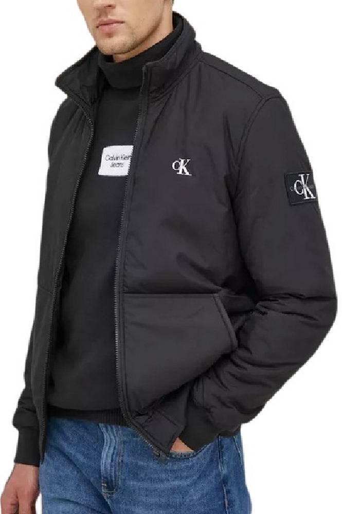 CALVIN KLEIN JEANS PADDED HARRINGTON JACKET ΜΠΟΥΦΑΝ ΑΝΔΡΙΚΟ BLACK