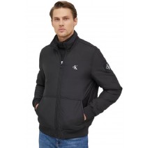 CALVIN KLEIN JEANS PADDED HARRINGTON JACKET ΜΠΟΥΦΑΝ ΑΝΔΡΙΚΟ BLACK