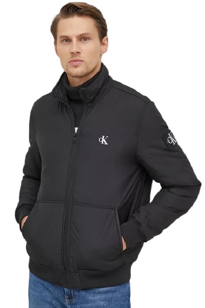 CALVIN KLEIN JEANS PADDED HARRINGTON JACKET ΜΠΟΥΦΑΝ ΑΝΔΡΙΚΟ BLACK