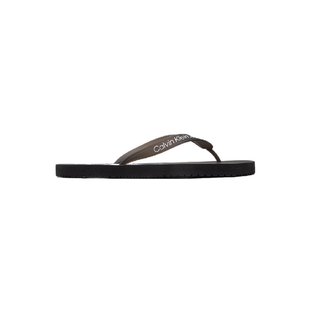 CALVIN KLEIN JEANS FLIP FLOP MONOGRAM TPU BLACK