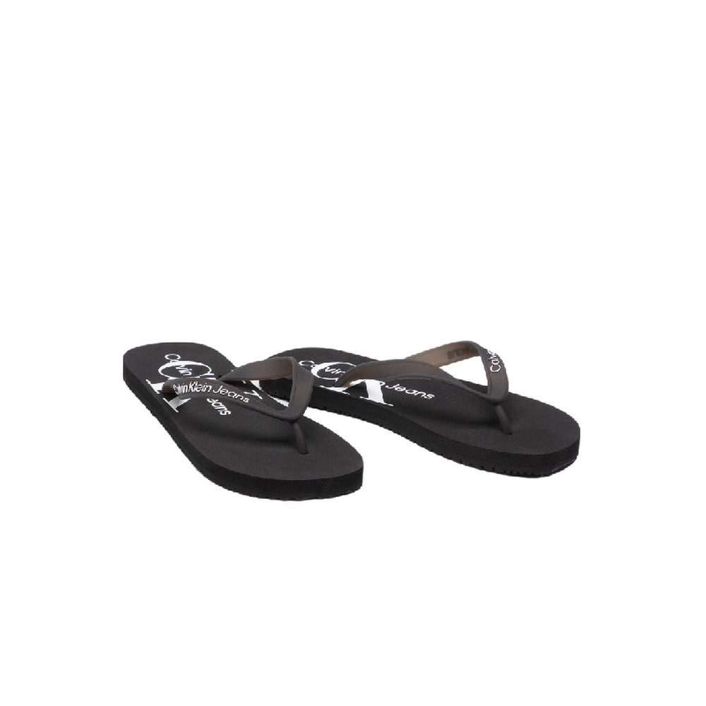 CALVIN KLEIN JEANS FLIP FLOP MONOGRAM TPU BLACK
