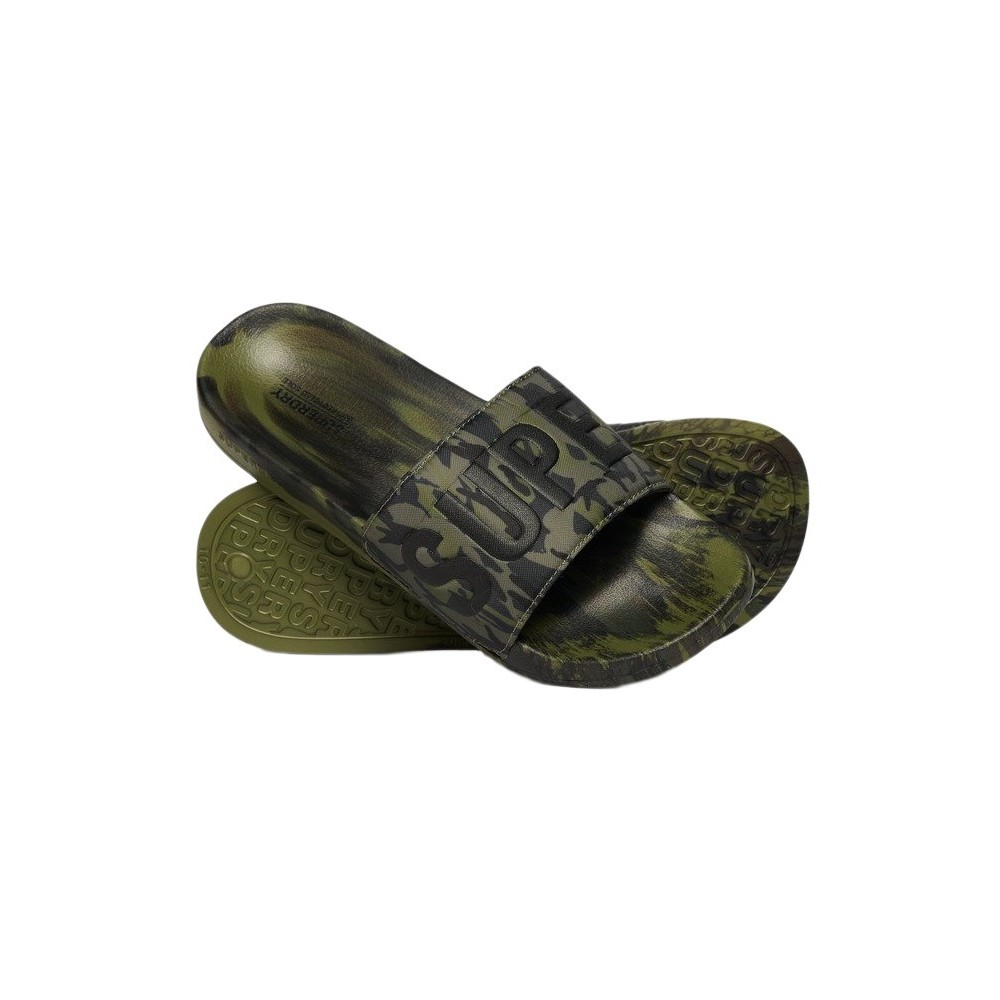 SUPERDRY CAMO VEGAN POOL SLIDE ΠΑΝΤΟΦΛΑ ΑΝΔΡΙΚΗ KHAKI