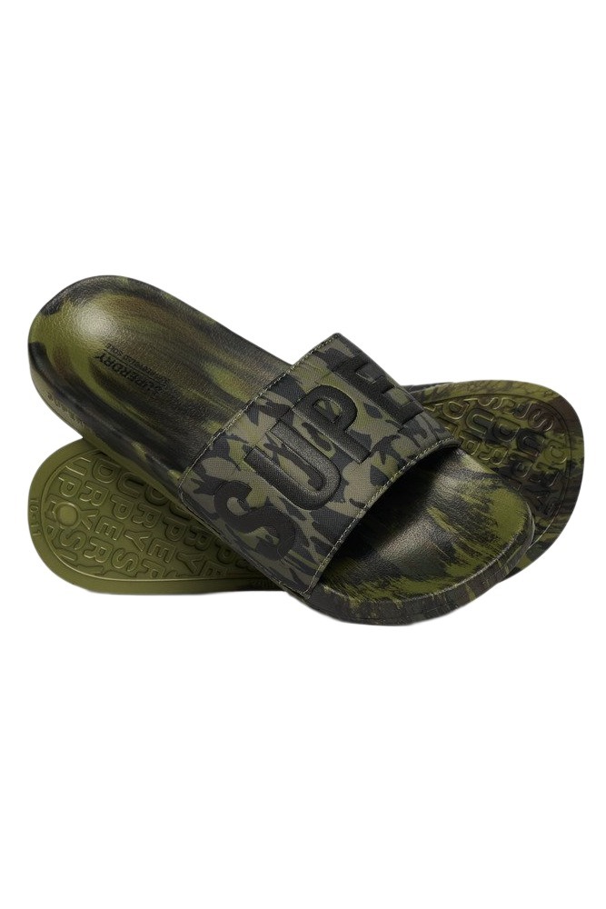 SUPERDRY CAMO VEGAN POOL SLIDE ΠΑΝΤΟΦΛΑ ΑΝΔΡΙΚΗ KHAKI