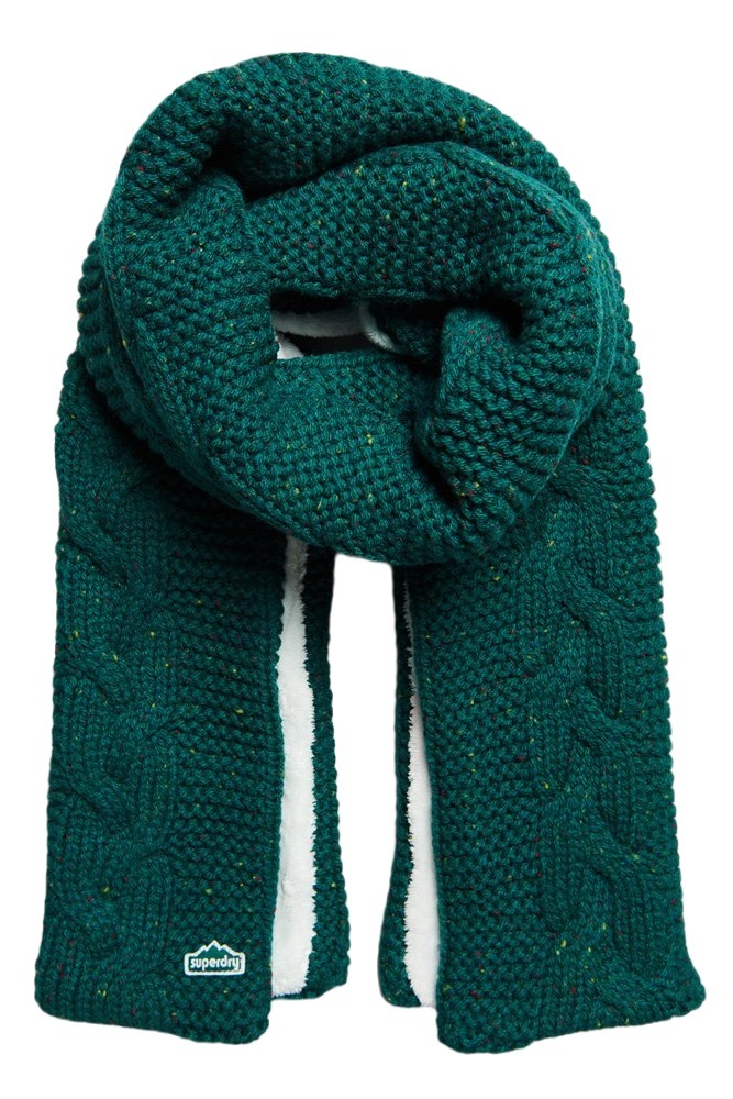 ΚΑΣΚΟΛ D2 VINTAGE CABLE ΓΥΝΑΙΚΕΙΟ SUPERDRY DARK GREEN