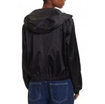 TOMMY JEANS JACQUARD WINDERBREAKER ΜΠΟΥΦΑΝ ΓΥΝΑΙΚΕΙΟ BLACK