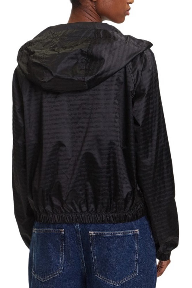 TOMMY JEANS JACQUARD WINDERBREAKER ΜΠΟΥΦΑΝ ΓΥΝΑΙΚΕΙΟ BLACK