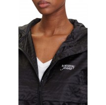 TOMMY JEANS JACQUARD WINDERBREAKER ΜΠΟΥΦΑΝ ΓΥΝΑΙΚΕΙΟ BLACK