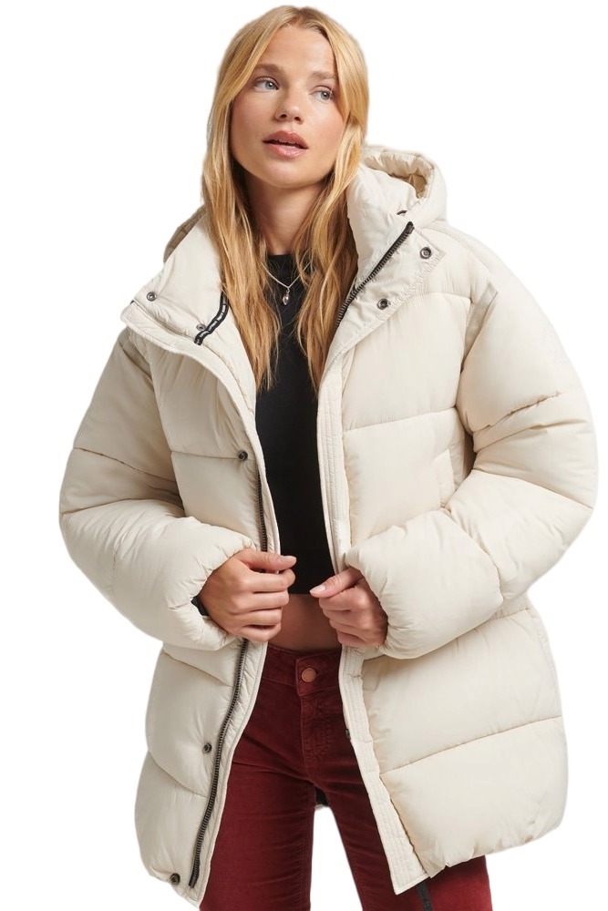 ΜΠΟΥΦΑΝ D3 CODE XPD COCOON ΓΥΝΑΙΚΕΙΟ SUPERDRY ECRU