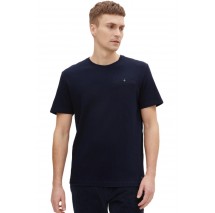 T-SHIRT TEXTURED ΑΝΔΡΙΚΟ TOM TAILOR NAVY