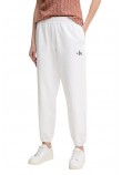 CALVIN KLEIN JEANS MONOLOGO FRENCH TERRY JOGGER ΦΟΡΜΑ ΠΑΝΤΕΛΟΝΙ ΓΥΝΑΙΚΕΙΟ WHITE