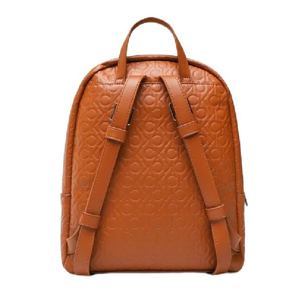 CALVIN KLEIN JEANS CK MUST CAMPUS BACKPACK EMBOSSED ΤΣΑΝΤΑ ΓΥΝΑΙΚΕΙΑ TAN