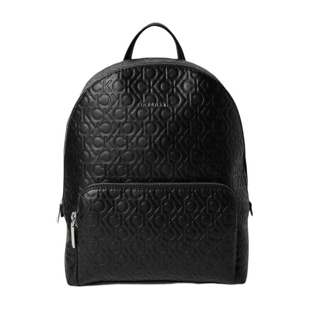 CALVIN KLEIN JEANS CK MUST CAMPUS BACKPACK EMBOSSED ΤΣΑΝΤΑ ΓΥΝΑΙΚΕΙΑ BLACK