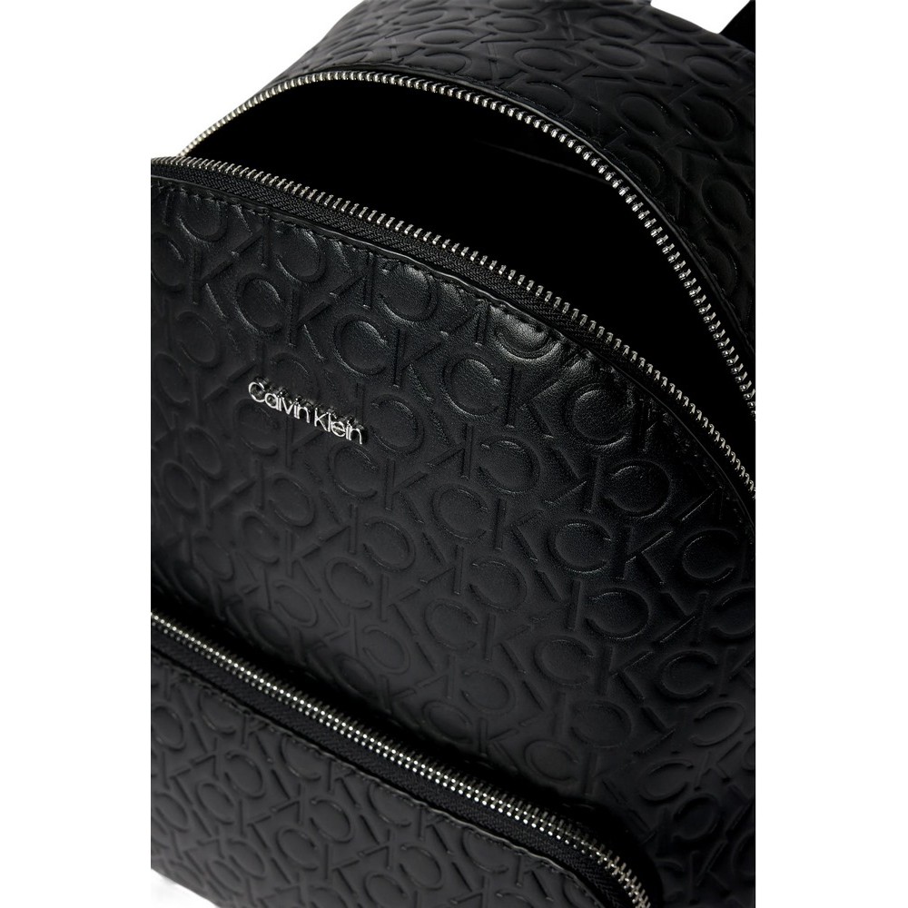 CALVIN KLEIN JEANS CK MUST CAMPUS BACKPACK EMBOSSED ΤΣΑΝΤΑ ΓΥΝΑΙΚΕΙΑ BLACK