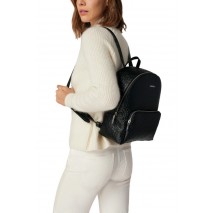 CALVIN KLEIN JEANS CK MUST CAMPUS BACKPACK EMBOSSED ΤΣΑΝΤΑ ΓΥΝΑΙΚΕΙΑ BLACK