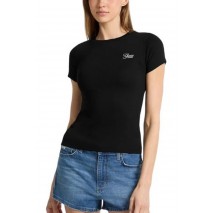 GUESS JEANS  CN EMBRO SLIM ΜΠΛΟΥΖΑ ΓΥΝΑΙΚΕΙΑ BLACK