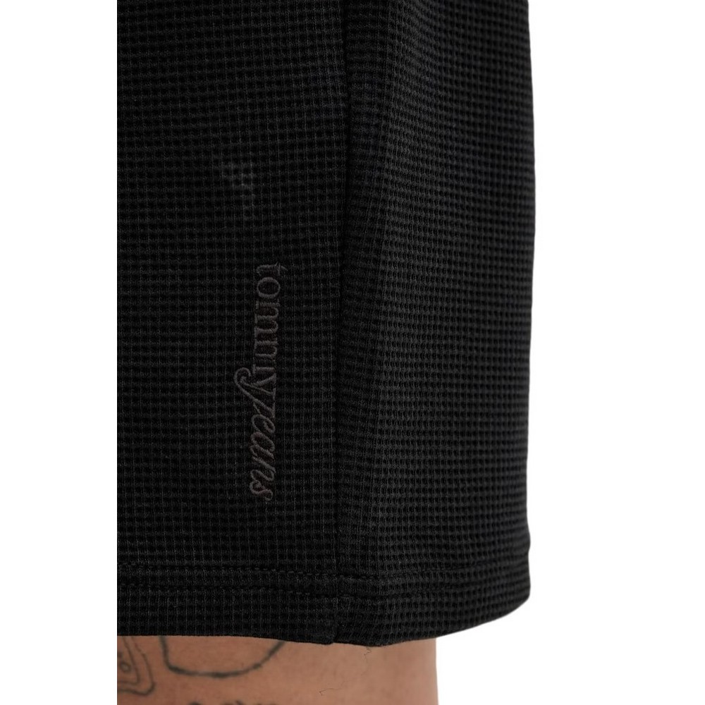 TOMMY JEANS RLX WAFFLE SCRIPT BEACH SHRT ΒΕΡΜΟΥΔΑ ΑΝΔΡΙΚΗ BLACK