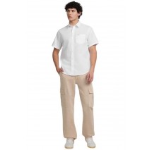 GUESS JEANS SS REG PKT COLLAR  ΠΟΥΚΑΜΙΣΟ ΑΝΔΡΙΚΟ WHITE