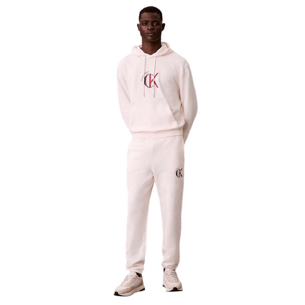 CALVIN KLEIN JEANS LS EU 350TERRY GRAPHIC HOODIE ΦΟΥΤΕΡ ΜΠΛΟΥΖΑ ΑΝΔΡΙΚΗ OFF WHITE