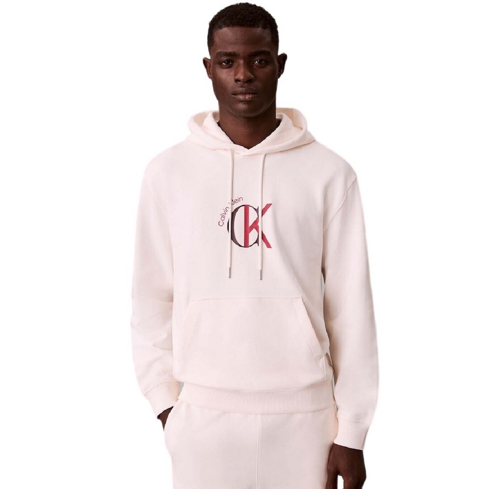 CALVIN KLEIN JEANS LS EU 350TERRY GRAPHIC HOODIE ΦΟΥΤΕΡ ΜΠΛΟΥΖΑ ΑΝΔΡΙΚΗ OFF WHITE