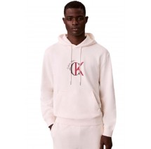 CALVIN KLEIN JEANS LS EU 350TERRY GRAPHIC HOODIE ΦΟΥΤΕΡ ΜΠΛΟΥΖΑ ΑΝΔΡΙΚΗ OFF WHITE