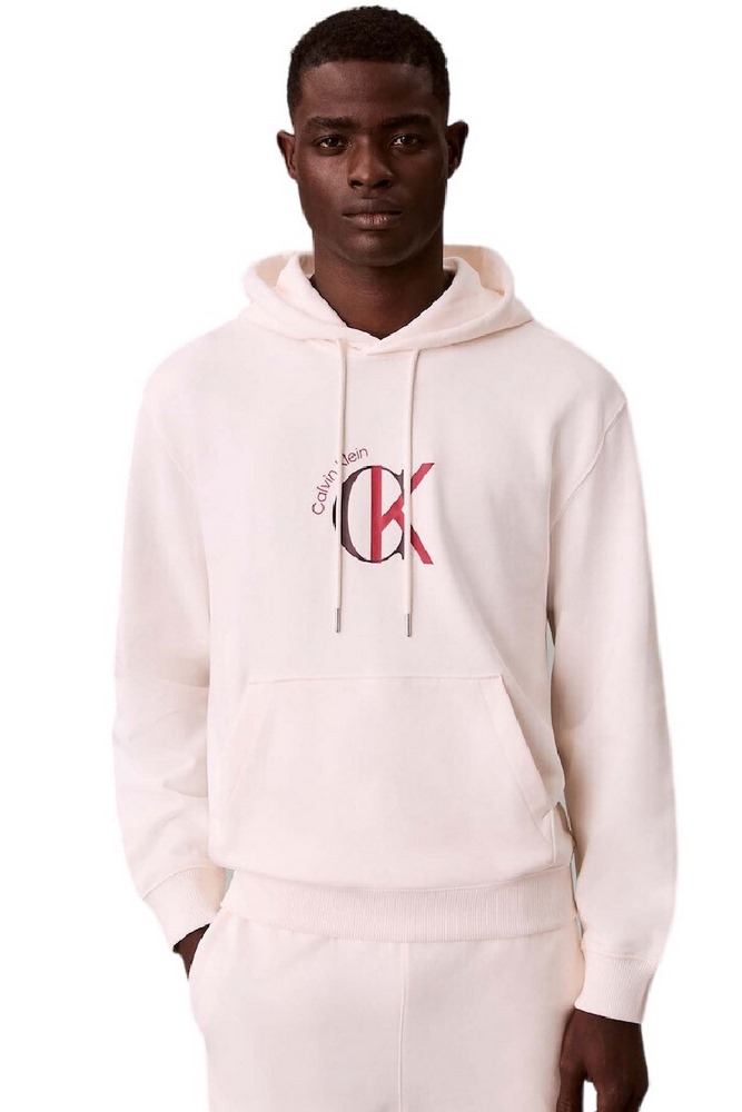 CALVIN KLEIN JEANS LS EU 350TERRY GRAPHIC HOODIE ΦΟΥΤΕΡ ΜΠΛΟΥΖΑ ΑΝΔΡΙΚΗ OFF WHITE