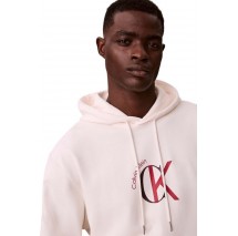 CALVIN KLEIN JEANS LS EU 350TERRY GRAPHIC HOODIE ΦΟΥΤΕΡ ΜΠΛΟΥΖΑ ΑΝΔΡΙΚΗ OFF WHITE