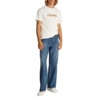 CALVIN KLEIN LABEL PRINT TEE T-SHIRT ΜΠΛΟΥΖΑ ΑΝΔΡΙΚΗ OFF WHITE