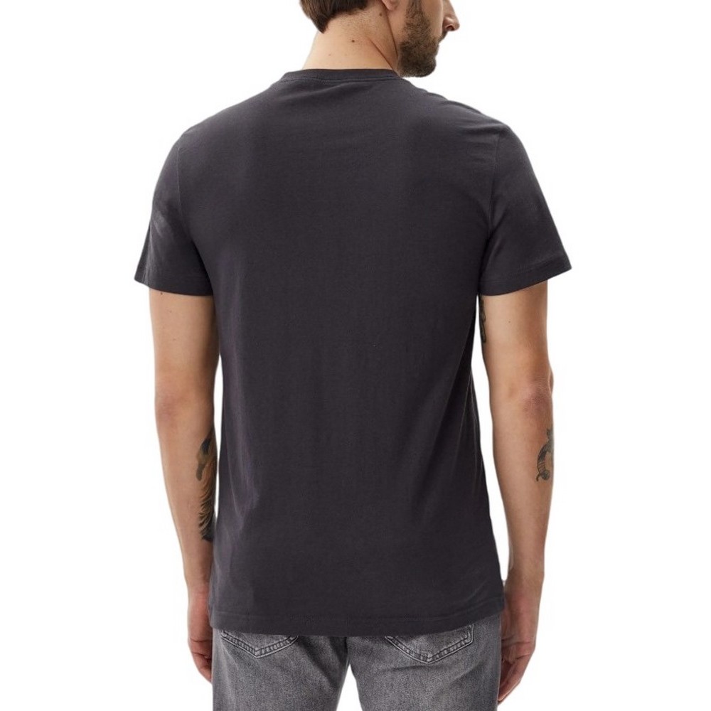 CALVIN KLEIN LABEL PRINT TEE T-SHIRT ΜΠΛΟΥΖΑ ΑΝΔΡΙΚΗ GREY