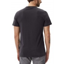 CALVIN KLEIN LABEL PRINT TEE T-SHIRT ΜΠΛΟΥΖΑ ΑΝΔΡΙΚΗ GREY