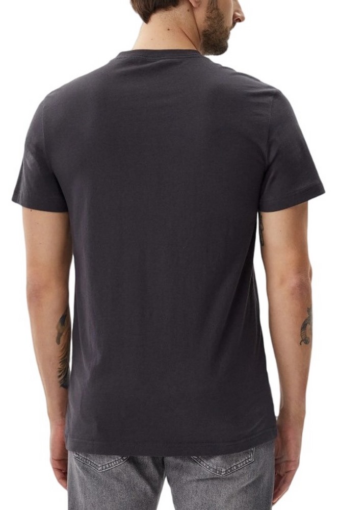CALVIN KLEIN LABEL PRINT TEE T-SHIRT ΜΠΛΟΥΖΑ ΑΝΔΡΙΚΗ GREY