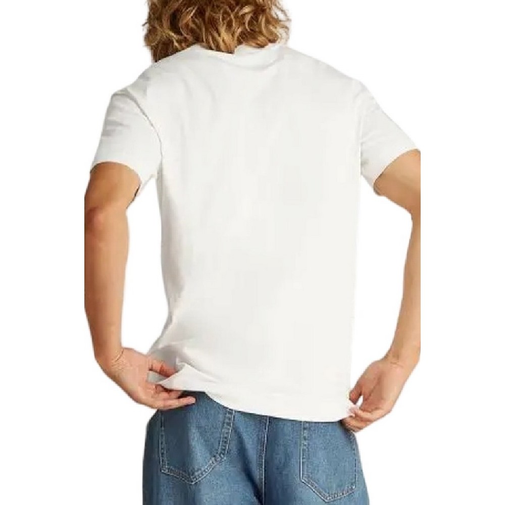 CALVIN KLEIN LABEL PRINT TEE T-SHIRT ΜΠΛΟΥΖΑ ΑΝΔΡΙΚΗ OFF WHITE
