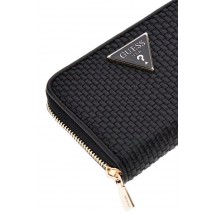 GUESS PHAEDRA SLG MEDIUM ZIP AROUND ΠΟΡΤΟΦΟΛΙ ΓΥΝΑΙΚΕΙΟ BLACK