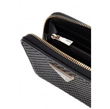GUESS PHAEDRA SLG MEDIUM ZIP AROUND ΠΟΡΤΟΦΟΛΙ ΓΥΝΑΙΚΕΙΟ BLACK