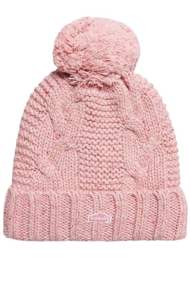 ΣΚΟΥΦΟΣ D2 VINTAGE CABLE BEANIE ΓΥΝΑΙΚΕΙΟΣ SUPERDRY ROSE