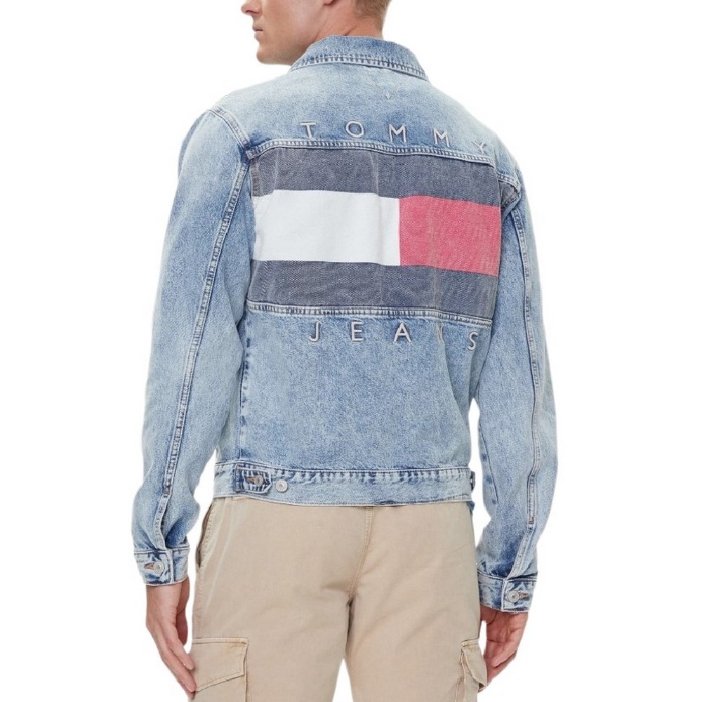 TOMMY JEANS RYAN RGLR TRCKR RWB EXT CI6033 ΜΠΟΥΦΑΝ ΑΝΔΡΙΚΟ BLUΕ DENIM