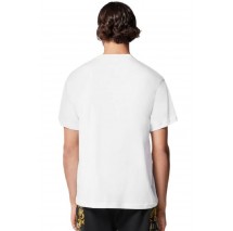 VERSACE JEANS COUTURE LOGO BAROQUE T-SHIRT ΜΠΛΟΥΖΑ ΑΝΔΡΙΚΗ WHITE