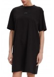 CALVIN KLEIN JEANS PLACED INST TEE DRESS ΦΟΡΕΜΑ ΓΥΝΑΙΚΕΙΟ BLACK