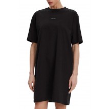 CALVIN KLEIN JEANS PLACED INST TEE DRESS ΦΟΡΕΜΑ ΓΥΝΑΙΚΕΙΟ BLACK