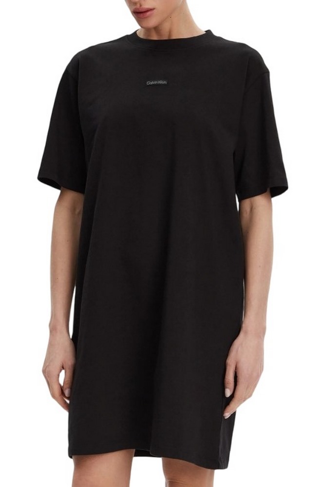 CALVIN KLEIN JEANS PLACED INST TEE DRESS ΦΟΡΕΜΑ ΓΥΝΑΙΚΕΙΟ BLACK