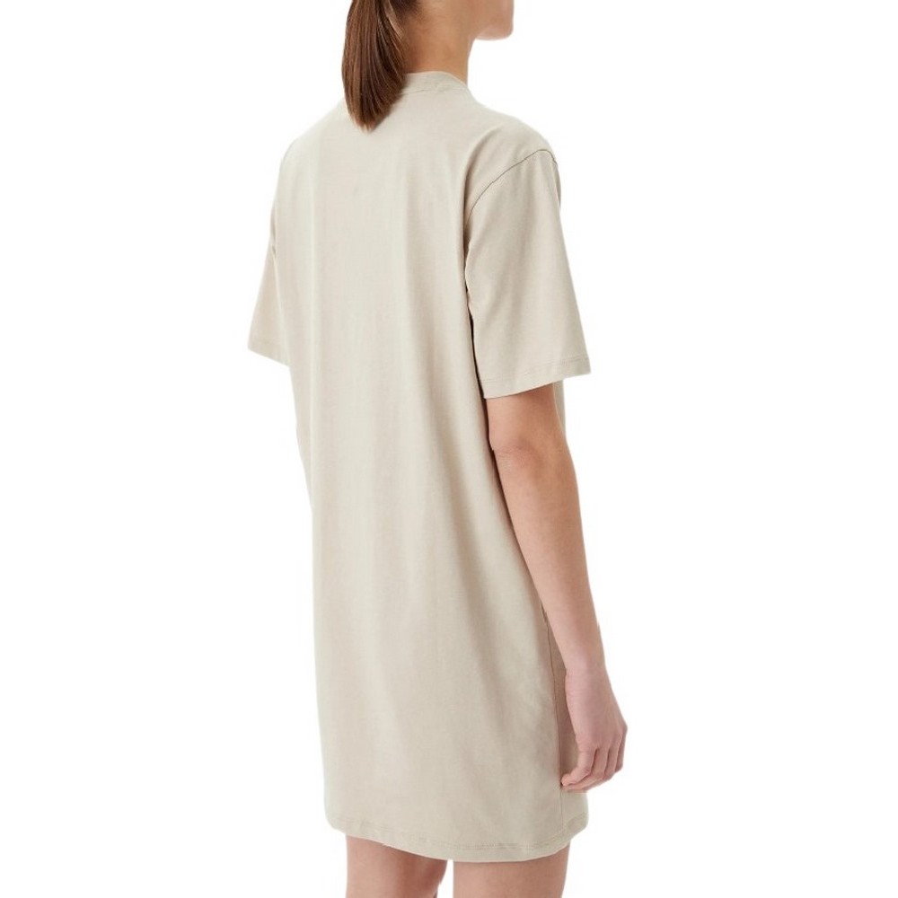 CALVIN KLEIN JEANS PLACED INST TEE DRESS ΦΟΡΕΜΑ ΓΥΝΑΙΚΕΙΟ BEIGE