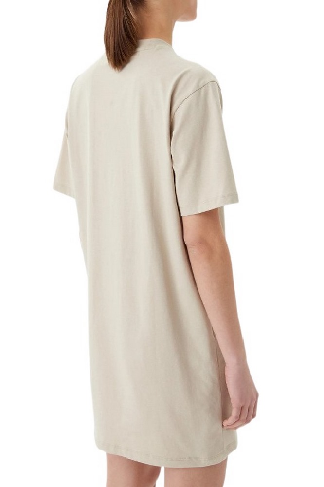 CALVIN KLEIN JEANS PLACED INST TEE DRESS ΦΟΡΕΜΑ ΓΥΝΑΙΚΕΙΟ BEIGE