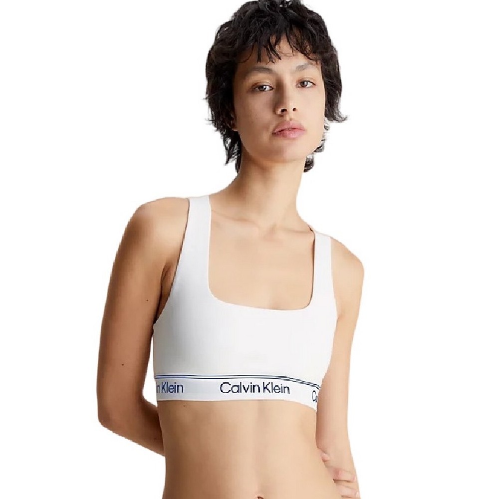 CALVIN KLEIN JEANS UNLINED BRALETTE ΕΣΩΡΟΥΧΟ ΓΥΝΑΙΚΕΙΟ WHITE