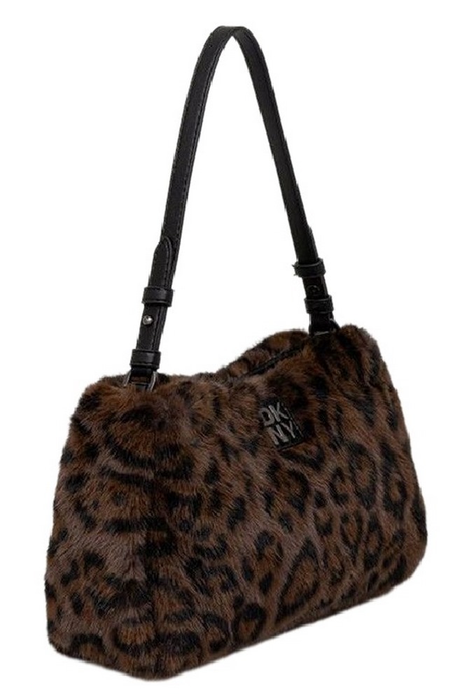 DKNY REMY SHOYLDER BAG ΤΣΑΝΤΑ ΓΥΝΑΙΚΕΙΑ LEOPARD PRINT