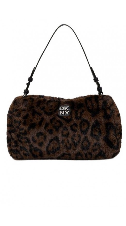 DKNY REMY SHOYLDER BAG ΤΣΑΝΤΑ ΓΥΝΑΙΚΕΙΑ LEOPARD PRINT