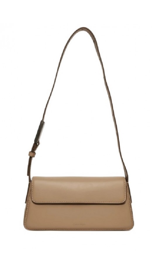 CALVIN KLEIN JEANS BELTED SMALL SHOULDER BAG ΤΣΑΝΤΑ ΓΥΝΑΙΚΕΙΑ BEIGE
