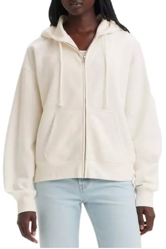 LEVIS® EVERYDAY ZIP HOODIE ΖΑΚΕΤΑ ΦΟΥΤΕΡ ΓΥΝΑΙΚΕΙΑ OFF WHITE